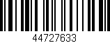Código de barras (EAN, GTIN, SKU, ISBN): '44727633'