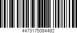 Código de barras (EAN, GTIN, SKU, ISBN): '4473175094482'
