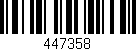 Código de barras (EAN, GTIN, SKU, ISBN): '447358'