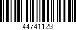 Código de barras (EAN, GTIN, SKU, ISBN): '44741129'