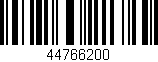 Código de barras (EAN, GTIN, SKU, ISBN): '44766200'