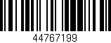 Código de barras (EAN, GTIN, SKU, ISBN): '44767199'