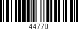 Código de barras (EAN, GTIN, SKU, ISBN): '44770'