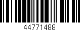 Código de barras (EAN, GTIN, SKU, ISBN): '44771488'
