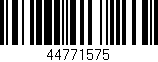 Código de barras (EAN, GTIN, SKU, ISBN): '44771575'