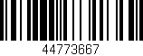 Código de barras (EAN, GTIN, SKU, ISBN): '44773667'