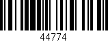 Código de barras (EAN, GTIN, SKU, ISBN): '44774'