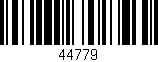 Código de barras (EAN, GTIN, SKU, ISBN): '44779'
