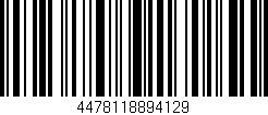 Código de barras (EAN, GTIN, SKU, ISBN): '4478118894129'