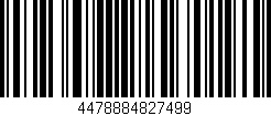 Código de barras (EAN, GTIN, SKU, ISBN): '4478884827499'