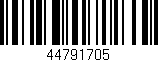 Código de barras (EAN, GTIN, SKU, ISBN): '44791705'