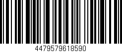 Código de barras (EAN, GTIN, SKU, ISBN): '4479579618590'