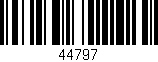 Código de barras (EAN, GTIN, SKU, ISBN): '44797'