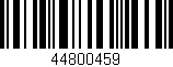 Código de barras (EAN, GTIN, SKU, ISBN): '44800459'