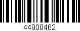 Código de barras (EAN, GTIN, SKU, ISBN): '44800462'