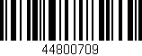 Código de barras (EAN, GTIN, SKU, ISBN): '44800709'