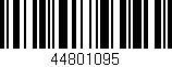 Código de barras (EAN, GTIN, SKU, ISBN): '44801095'