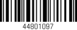 Código de barras (EAN, GTIN, SKU, ISBN): '44801097'