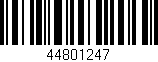 Código de barras (EAN, GTIN, SKU, ISBN): '44801247'