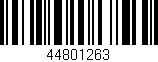 Código de barras (EAN, GTIN, SKU, ISBN): '44801263'