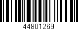 Código de barras (EAN, GTIN, SKU, ISBN): '44801269'
