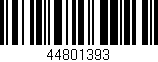 Código de barras (EAN, GTIN, SKU, ISBN): '44801393'