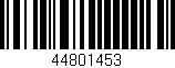 Código de barras (EAN, GTIN, SKU, ISBN): '44801453'