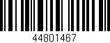 Código de barras (EAN, GTIN, SKU, ISBN): '44801467'