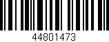 Código de barras (EAN, GTIN, SKU, ISBN): '44801473'