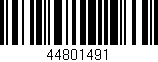 Código de barras (EAN, GTIN, SKU, ISBN): '44801491'
