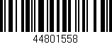 Código de barras (EAN, GTIN, SKU, ISBN): '44801558'