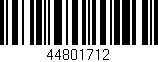Código de barras (EAN, GTIN, SKU, ISBN): '44801712'
