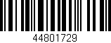 Código de barras (EAN, GTIN, SKU, ISBN): '44801729'