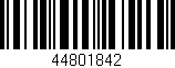 Código de barras (EAN, GTIN, SKU, ISBN): '44801842'