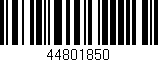 Código de barras (EAN, GTIN, SKU, ISBN): '44801850'