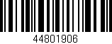 Código de barras (EAN, GTIN, SKU, ISBN): '44801906'
