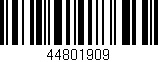 Código de barras (EAN, GTIN, SKU, ISBN): '44801909'