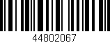 Código de barras (EAN, GTIN, SKU, ISBN): '44802067'