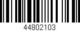 Código de barras (EAN, GTIN, SKU, ISBN): '44802103'