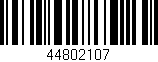 Código de barras (EAN, GTIN, SKU, ISBN): '44802107'
