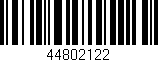 Código de barras (EAN, GTIN, SKU, ISBN): '44802122'