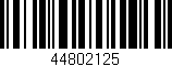 Código de barras (EAN, GTIN, SKU, ISBN): '44802125'
