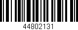 Código de barras (EAN, GTIN, SKU, ISBN): '44802131'