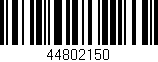 Código de barras (EAN, GTIN, SKU, ISBN): '44802150'