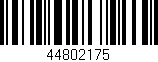 Código de barras (EAN, GTIN, SKU, ISBN): '44802175'