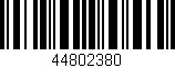Código de barras (EAN, GTIN, SKU, ISBN): '44802380'