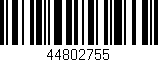 Código de barras (EAN, GTIN, SKU, ISBN): '44802755'