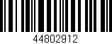 Código de barras (EAN, GTIN, SKU, ISBN): '44802912'
