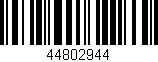 Código de barras (EAN, GTIN, SKU, ISBN): '44802944'