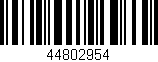 Código de barras (EAN, GTIN, SKU, ISBN): '44802954'